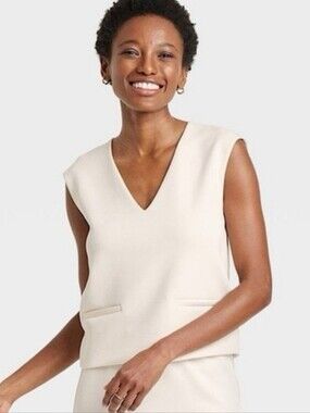 NEW! A New Day Sleeveless V-Neck Top Size S
